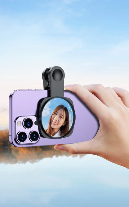 Smartphone Camera Lens Selfie Mirror Clip Kit for IPhone Smartphone Live Streaming Photo Video Selfie Vlog Accessories