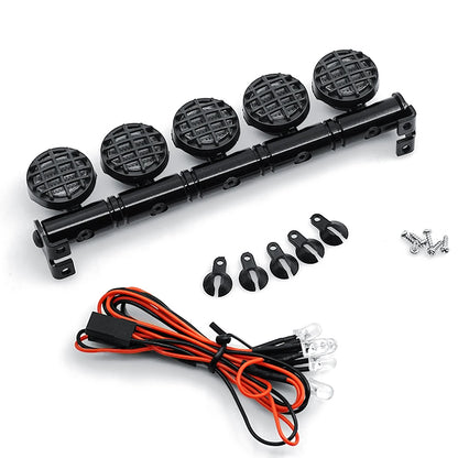 MIBIDAO 2/4LED RC Car Roof Light Round Lamp Spotlight For 1/10 Axial SCX10 II 90046 TRX4 Tamiya CC01 D90 D110