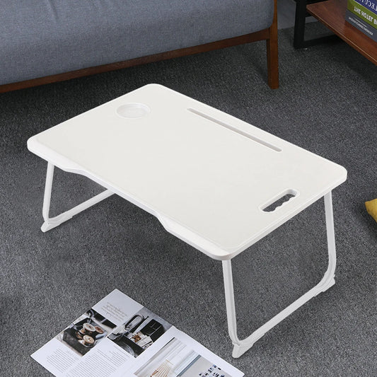 Foldable portable laptop bed desk with drawer for laptop, 60cmW x 42cmD x 28cmH