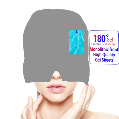 Gel Hot Cold Therapy Headache Migraine Relief Cap For Chemo,Sinus,Neck Wearable Therapy Wrap Stress Pressure Pain Relief Massage