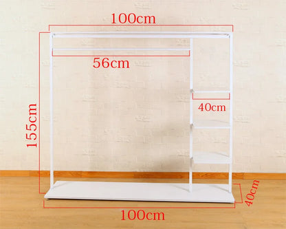 Lightweight Indoor Clothes Hanger Modern Movable Rail Storage Clothes Hanger Drying Space Saving Kledinghangers Home Furniture