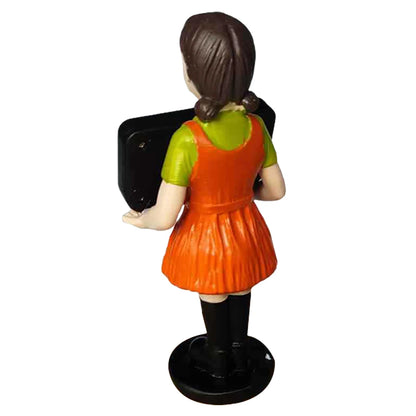 Korean Movie Resin Doll Game Accessories Digital Clock Desktop Decoration Bedroom Electronic Alarm Clock for TV Drama Fans