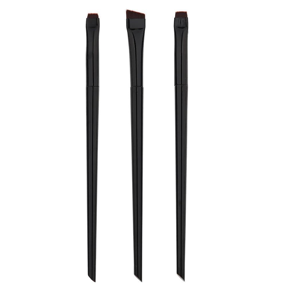 3pcs/set Blade Eyeliner Brush Eyebrow Brush Portable Flat Fine Eye Liner Brow Contour Makeup Brushes Makeup Tool