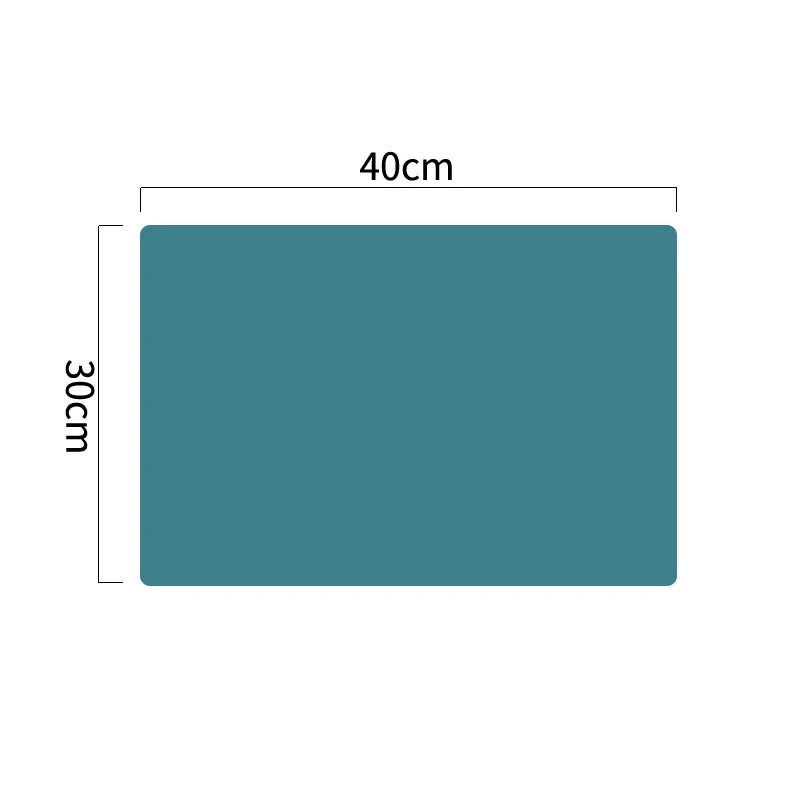 60/40cm Oversized Food Grade Silicone Waterproof Placemat Heat Insulation Anti-Skidding Washable Table Mat For Kitchen Dinner