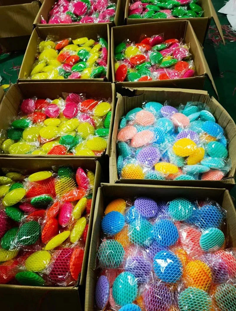 Scalable 3D Deformed Worm Elastic Net Tiktok New Strange Puzzle Vent Decompression Artifact Pop It Toy Bouncy Ball