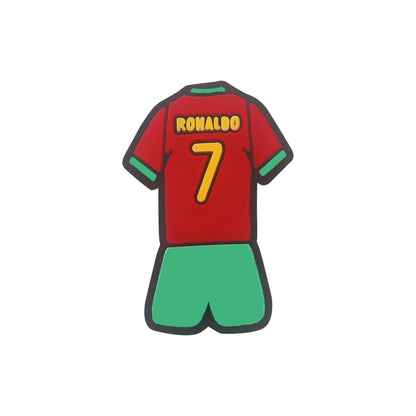 Football Star 1-18pcs/set of Cristiano Ronaldo Xmas Cartoon Shoes Charming Decorative Accessories Children's Favorite Gifts