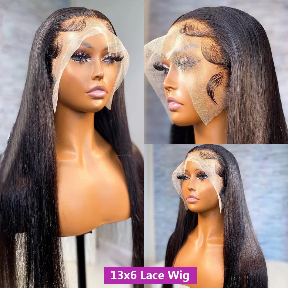 Smooth Straight 13x4 Lace Front Wigs Human Hair 13x6 Transparent Lace Frontal Wigs Human Hair PrePlucked 4x4 Lace Wigs For Women