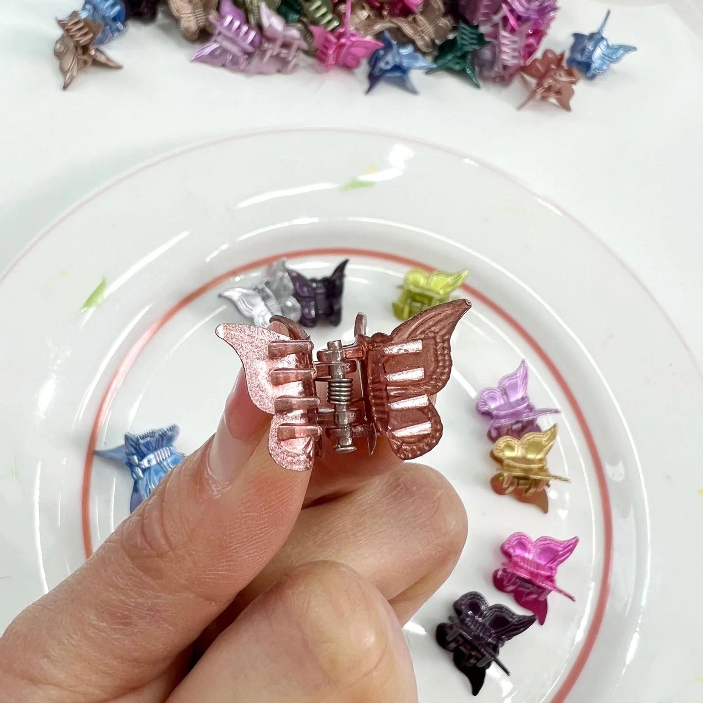 Mini Hair Claw Clip Doll Hair Pin Hair Clip For Toys Hair Decorative For Dolls Headwear Accessories Miniature Hairpins grab clip