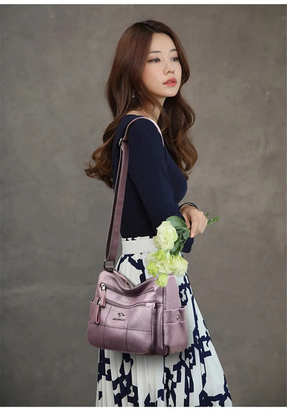 Genuine Brand PU Leather Sac Luxury Handbags Women Bags Designer Shoulder Crossbody Hand Bags for Women 2022 Purses and Handbags