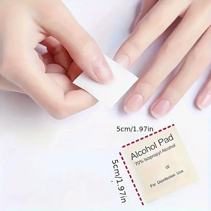 100 pieces of 75% alcohol disinfectant cotton pads, used for cleaning mobile phone screens and lenses, ear canal disinfection al