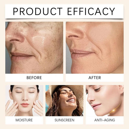4-in-1 Foundation Liquid Makeup 4 In 1 Foundation Light Spectrum Sunscreen Serum Liquid Hydrating Full Coverage Concealer SPF 50