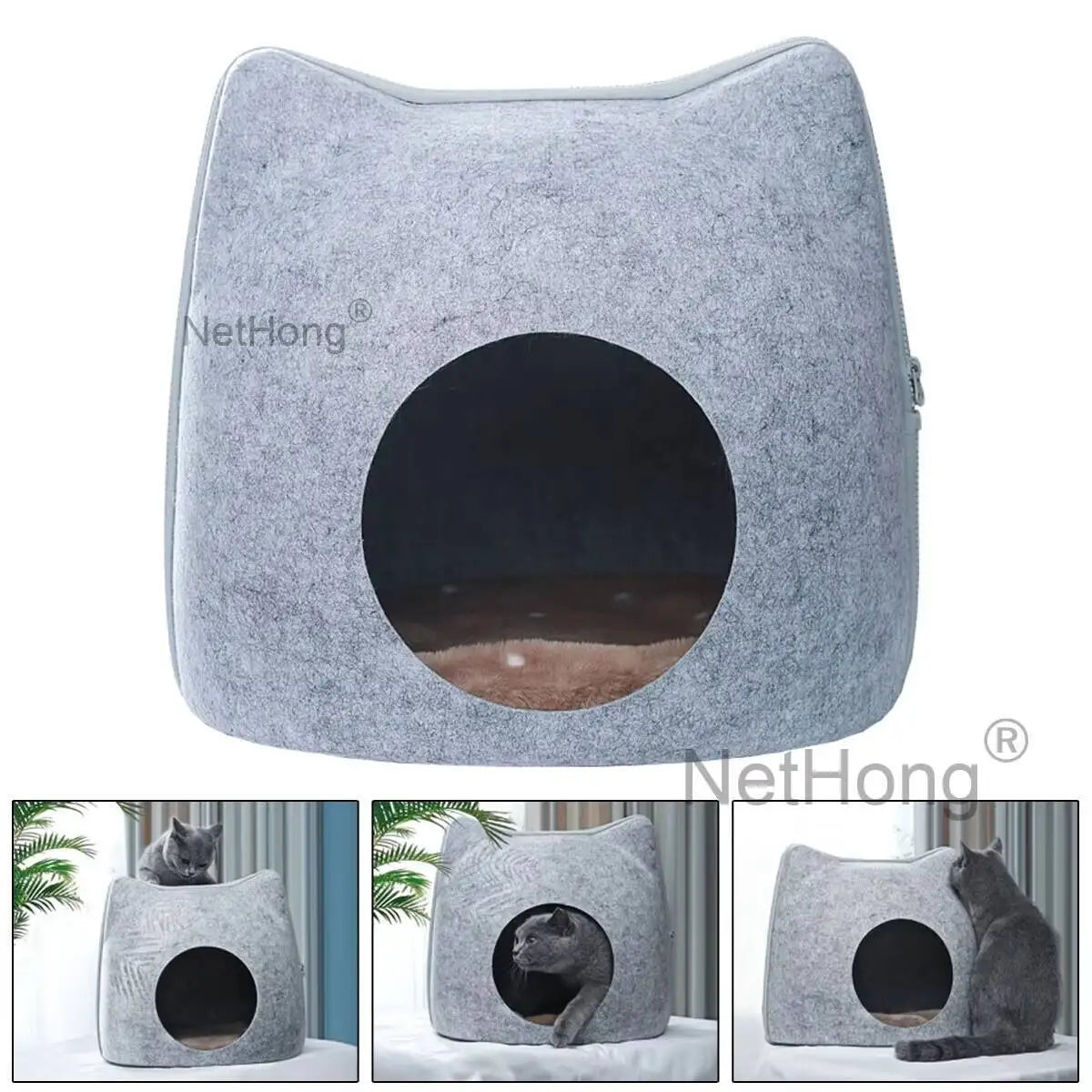 Pet Bed Stool Kitten Dog Puppy Hideaway Cat Sleeping Cave Nest House