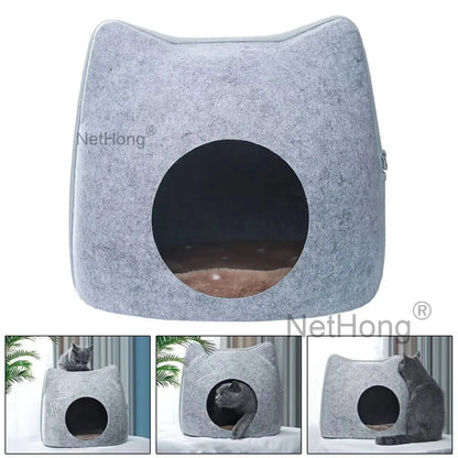 Pet Bed Stool Kitten Dog Puppy Hideaway Cat Sleeping Cave Nest House