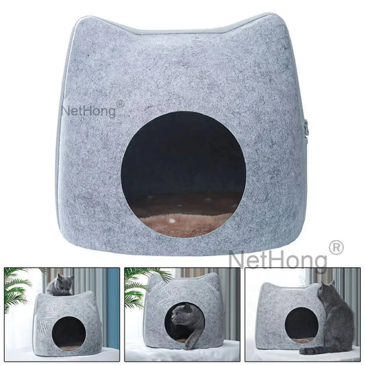 Pet Bed Stool Kitten Dog Puppy Hideaway Cat Sleeping Cave Nest House