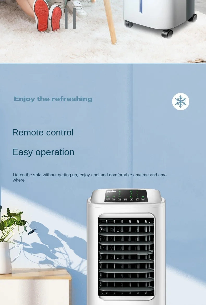 Haier Air Conditioner Fan Cooling Fan Humidification Refrigeration Bladeless Fan Household Air Conditioner Small Air Conditioner