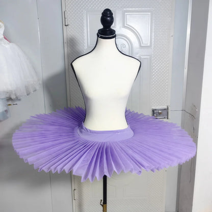 Professional Ballet Tutus Skirs For Adult Child Stiff Mesh Pancake Belly Dance Girls Practice Kids White Swan Lake