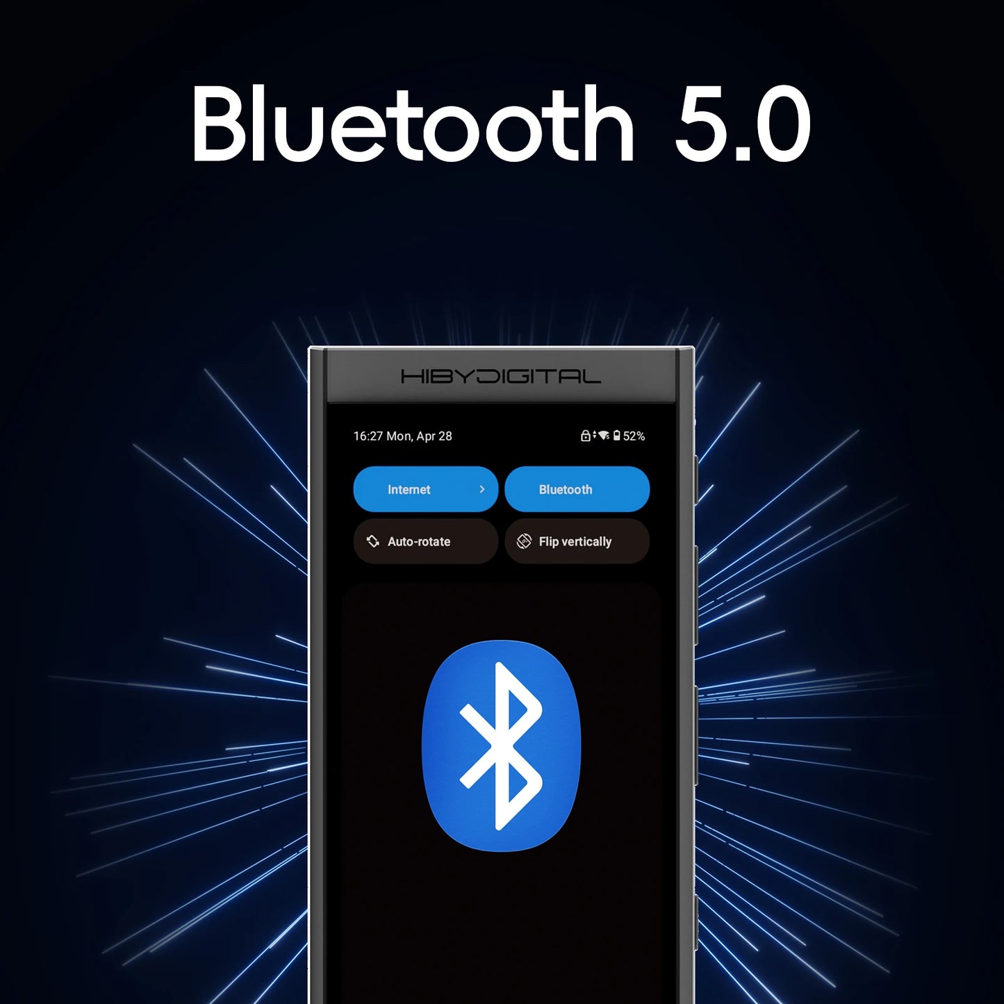 HiBy Digital M300 Android 13 Music Player MP3 HiFi Audio Bluetooth WiFi DSD256 FM Radio Dual Mic Built-in Speaker IPS 29hr 128GB