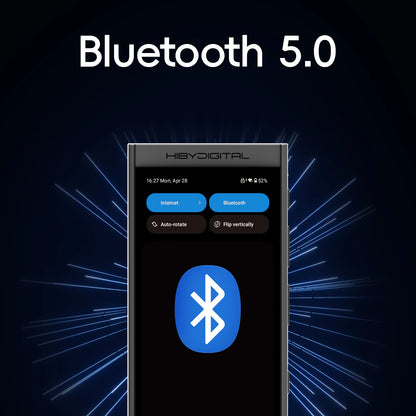 HiBy Digital M300 Android 13 Music Player MP3 HiFi Audio Bluetooth WiFi DSD256 FM Radio Dual Mic Built-in Speaker IPS 29hr 128GB
