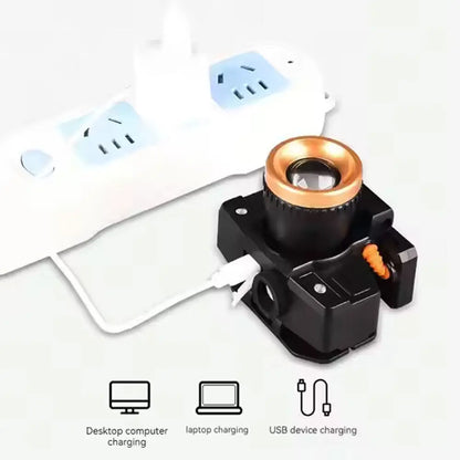 200000LM Solar LED Headlamp Rechargeable Headlight Portable Flashlight 1/2pcs