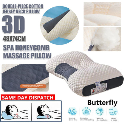 1~2PCS Memory Foam Pillows Cervical Orthopedic Support For Neck Shoulder Pain UK