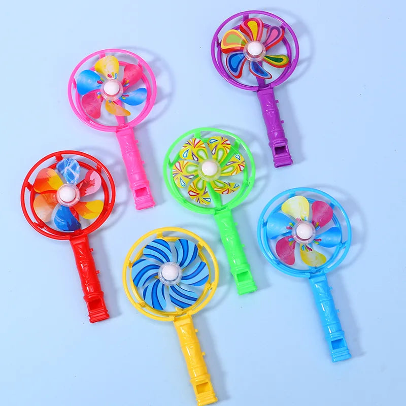 20Pcs Colorful Whistle Windmill Noise Maker Toys for Kids Birthday Party Favors Pinata Filler Baby Shower Gift School Prizes