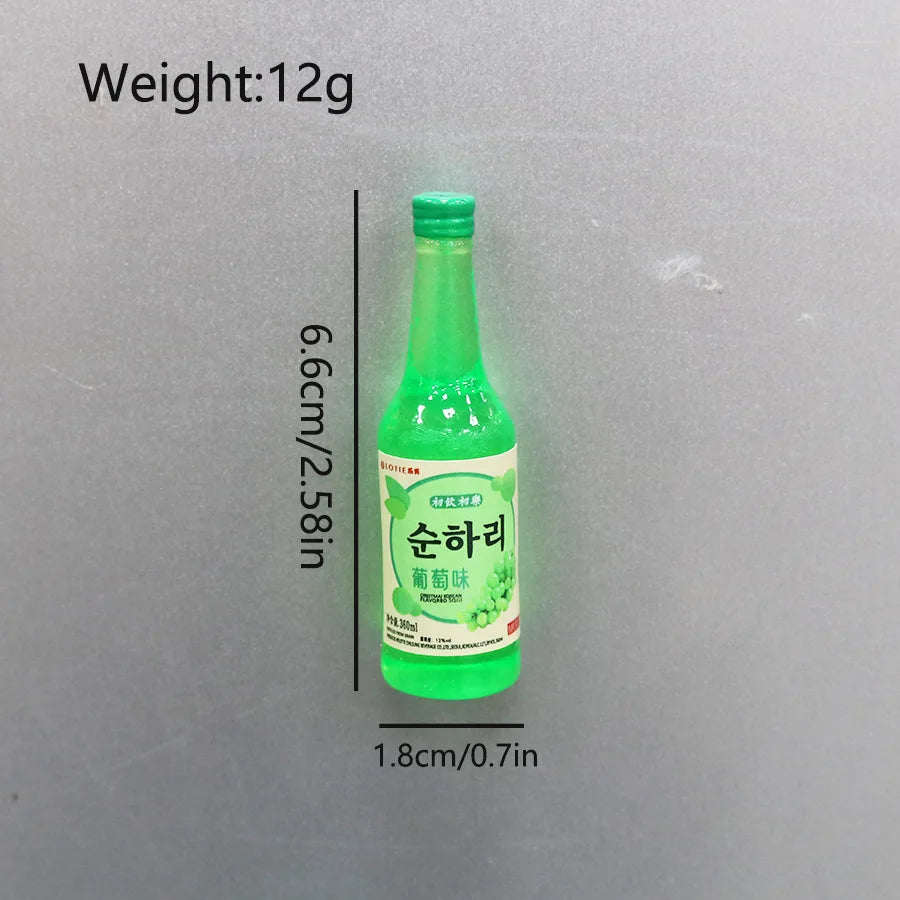 South Korean Ins Cute And Interesting Simulation Of Small Snacks Miniature Refrigerator Sticker Magnetic Magnet Decoration Gift