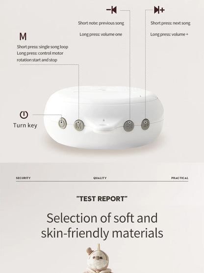 Banshili Music Bed Bell Baby Mobile Cute Cartoon Soothing Boys and Girls Toys Baby Mobile for Crib Baby