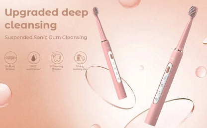 SEJOY Electric Sonic Tooth Brush for Adult USB Rechargeable Electric Toothbrush Washable with 7 pcs Replacement Heads