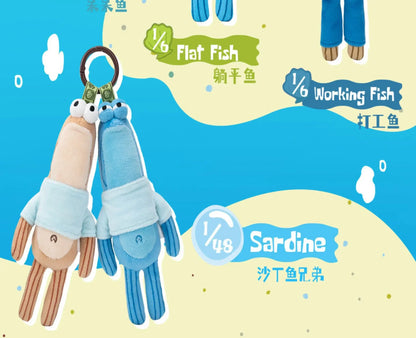 Genuine Bikini Botton Buddies Series Funny Plush Pendant Blind Box Trendy Doll Collection Cartoon Backpack Pendant Surprise Gift