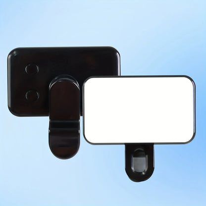Selfie Fill Light – Mini Clip-on LED, Rechargeable, 3 Color Modes & Adjustable Brightness for Phones & Computers