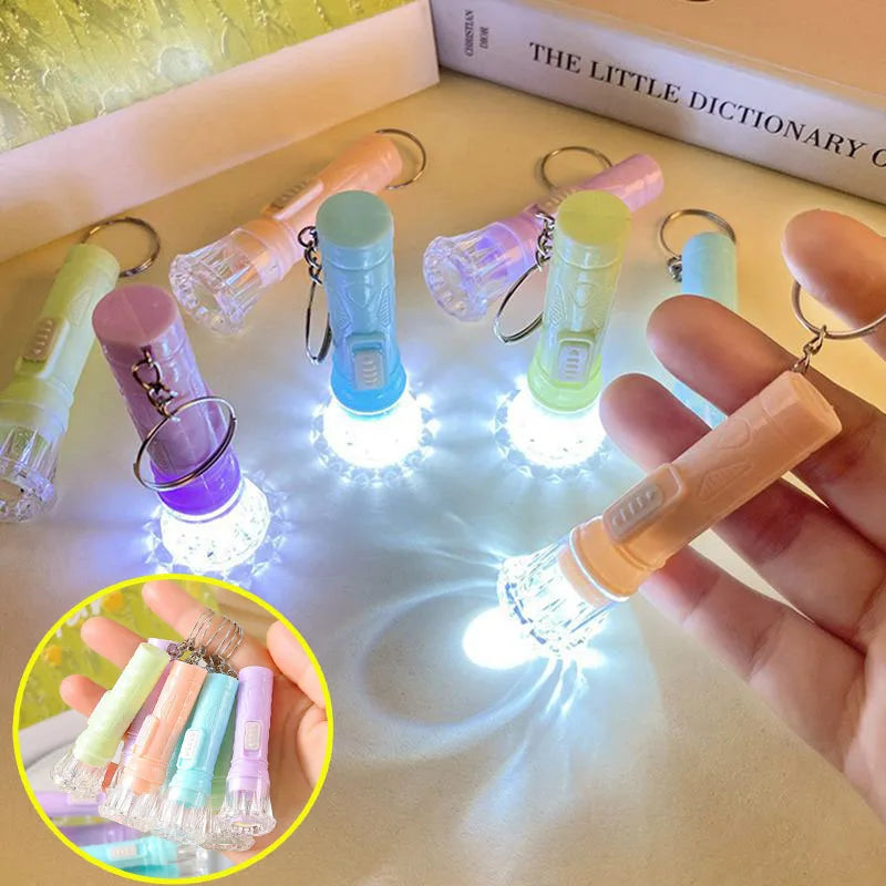 12-24PCS Candy Color Glowing Flashlight Camping Toy Birthday Party Favor Kids Gifts School Prize Wedding Gifts Guests Giveaways