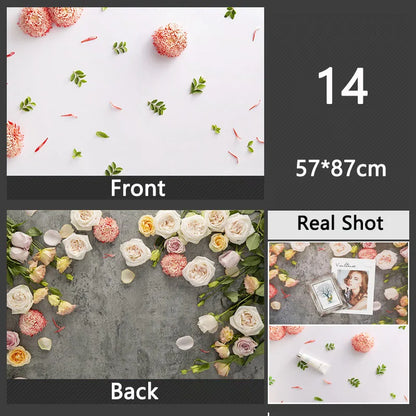 3D Double Sided Photography Backdrops 57*87cm Photos Background Props Product Food Photo Decoration Accessories Wallpaper