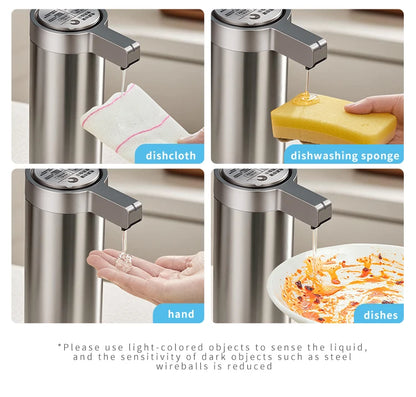 Kitchen Soap Machine Automatic Sensor Out of Hand Sanitizer Smart Electric Body Wash Soap Dispenser 304 Stainless Steel