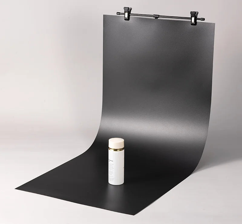 BFOLLOW 30cm T Shape Background Stand with 40cm PVC Backdrop Props for Product Photography Desk Photo Shooting Kit Studio Set