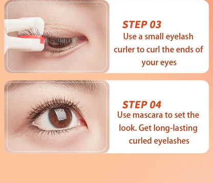 CALIYI Large Small Eyelash Curlers with Silicone Strips To Extend Curling Eyelashes and Make-up Tools For Big Eyes For Makeup