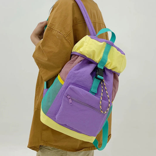 Outdoor Sports Backpack Women's New Cycling Bag Travel Backpack Spring Outing Lightweight Multi-Functional Mountaineering Bag Climbing Bag Large Capacity Hiking School Bag