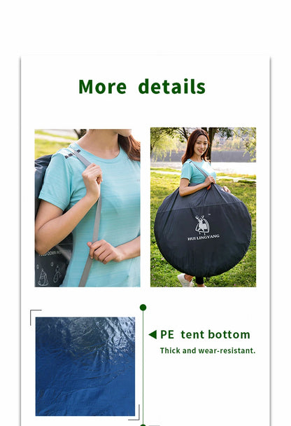 HUI LINGYANG throw tent outdoor automatic tents throwing pop up waterproof camping hiking tent waterproof large family tents