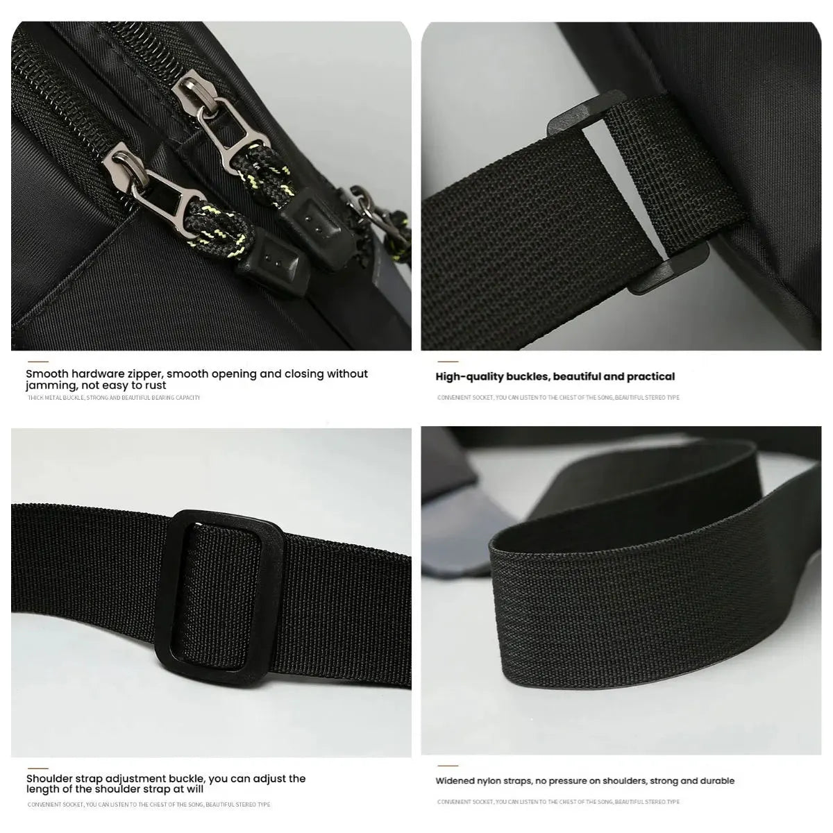 New Ox Cloth Men's Crossbody Bag Simple Faion Korean Version Chest Small Bapa Single oulder Bag Casual Chain Handle