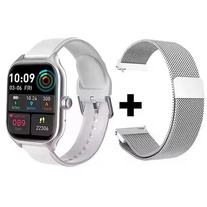 Smart Watch Men 2.01 Inch AMOLED Screen Waterproof Multiple Sport Mode Fitness HD Bluetooth Calls Smartwatch Men Women Bracelet