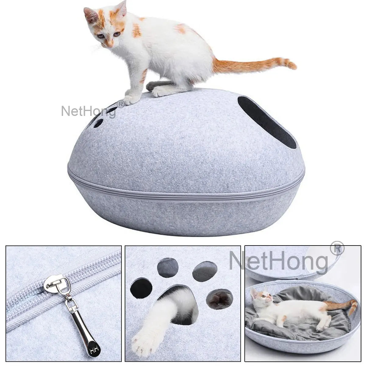 Cozy Cat Bed Home Removable Pet House for Cats Breathable Puppy Cat Kedi Malzemeleri kattenmand Cats Products for Pets Supplies