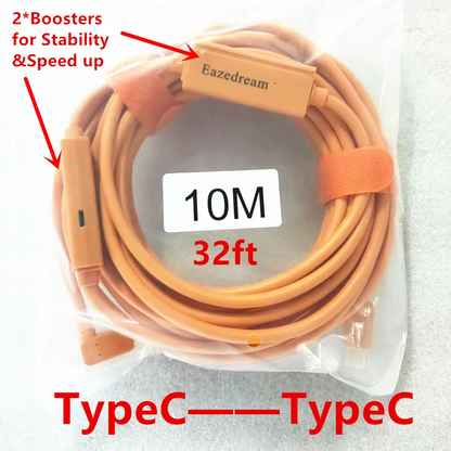 Eazedream 3m/5m Type-C USB to USB-C Live Stream Tethered Cable for Sony Canon Nikon Camera PC Imaging Edge Webcam Youtube Tiktok