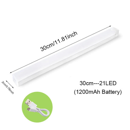 LEDs Under Cabinet Night Light USB Rechargeable Motion Sensor Closet Light Kitchen Bedroom Lighting Kitchen Wall Lamp