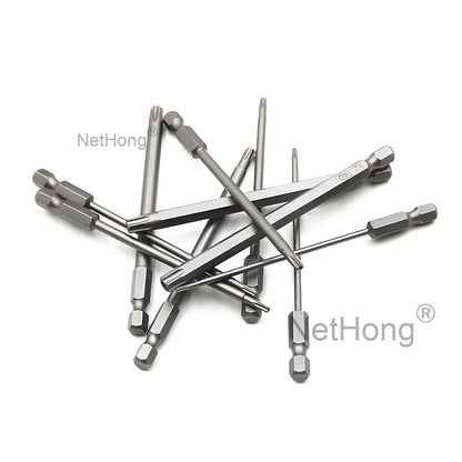 11Pcs Long Reach Torx Star Hex Security Bit Set Tamper Proof Screwdriver Bits