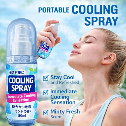 Summer 1/2/3Pcs 50ml Cooling Products Instant Long-Lasting Cooling Spray Cools the Body Face Clothes Down