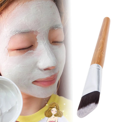 BB Creams Scrubber Multifunctional Foundation Liquid Applicator Bamboo Handle Reusable Valentine Day Gift Face Beauty Tool