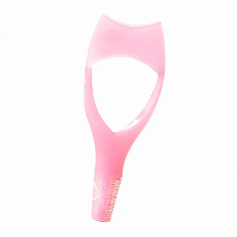 Handy Eyelash Aid Clip Pink Eye Makeup Aid Tool Y Shape Silicone Mascara Applicator Shield Multifunctional Silicone Eyeliner Mak