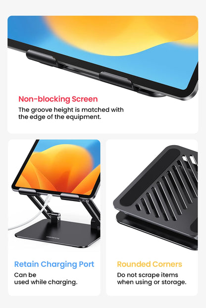UGREEN Tablet Phone Stand For iPad Pro iPhone Xiaomi Tablet Support Aluminum iPad Holder Laptop Stand Phone Holder iPad Stand
