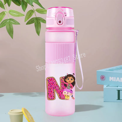 Gabby Dollhouses Cute Water Bottles 550ml Girls Kawaii Cup Kids School Outdoor Sport Flasks Women Office Home Plastics Mug Gift