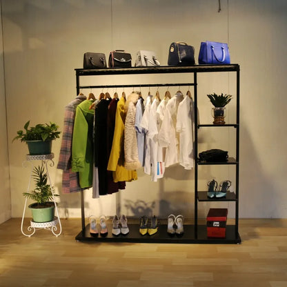 Lightweight Indoor Clothes Hanger Modern Movable Rail Storage Clothes Hanger Drying Space Saving Kledinghangers Home Furniture