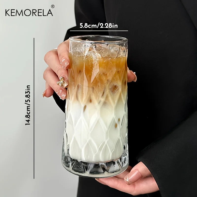 KEMORELA INS 500ML Eiskaffeebecher, ideal für Whisky, Tee, Saft, Milch und Wasser.